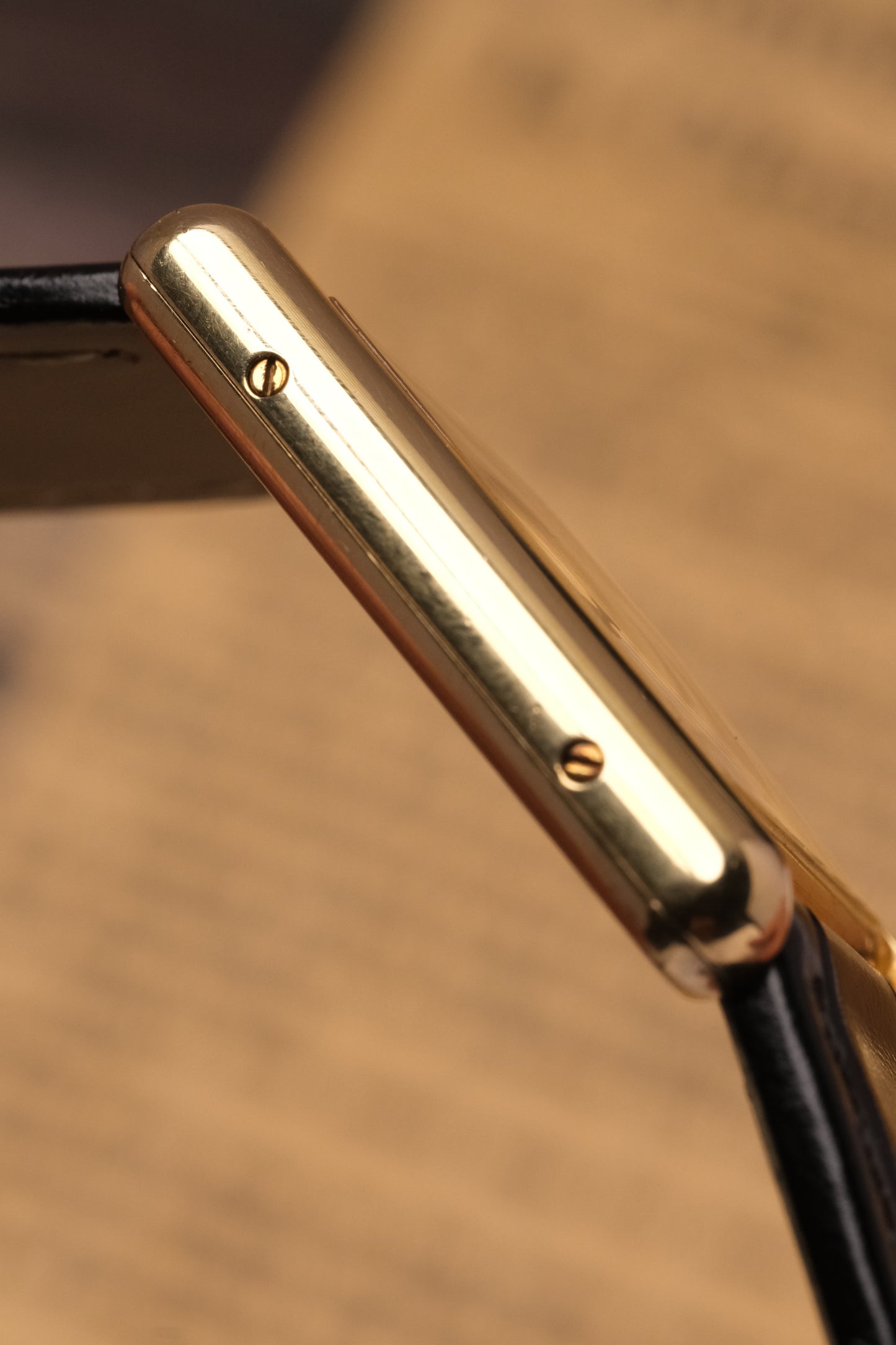 CARTIER MUST DE CARTIER TANK VERMEIL "TRINITY" DIAL REF. 681006