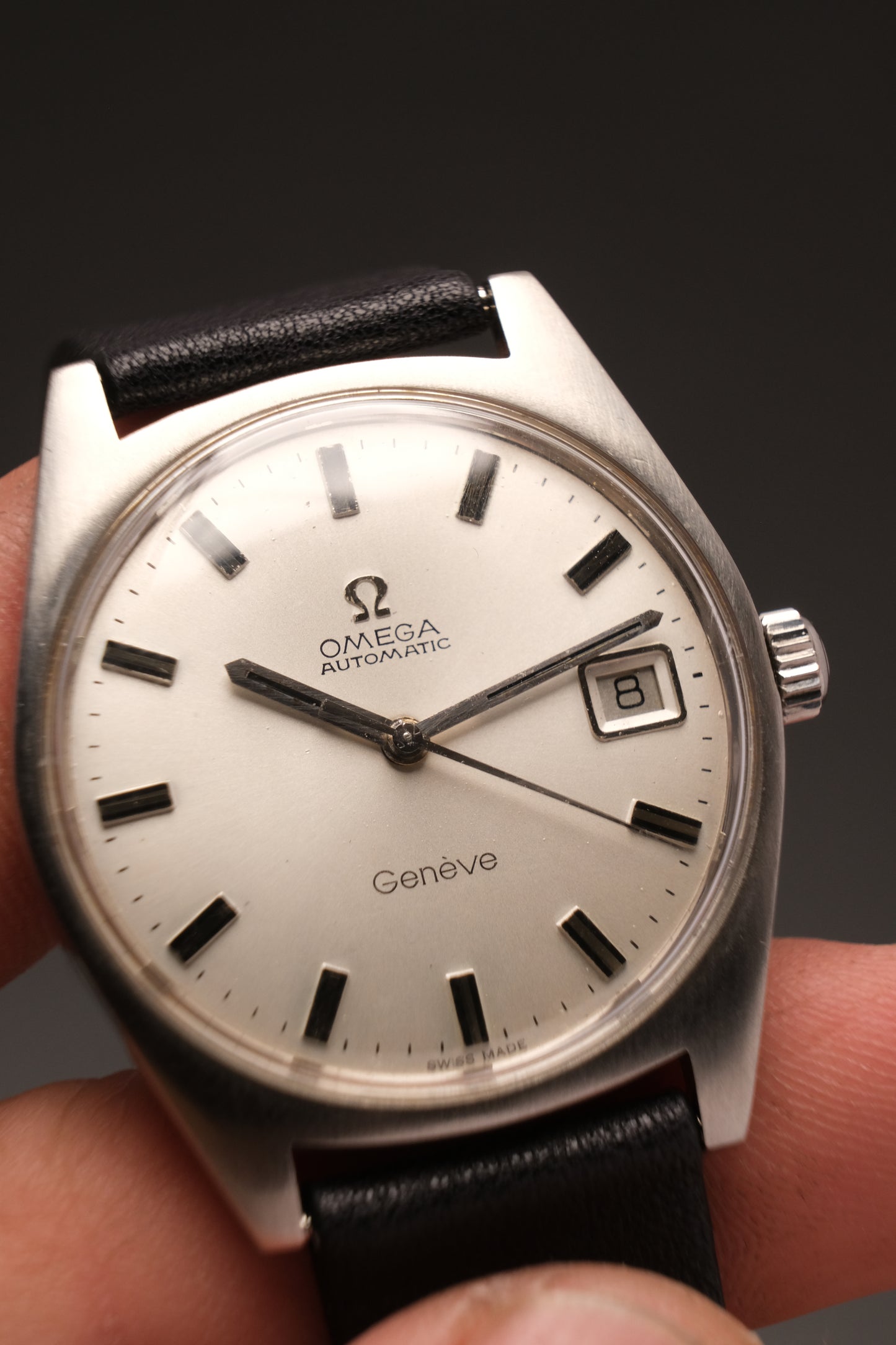 1971 Vintage OMEGA Genève Silver Men's Watch - 166.041