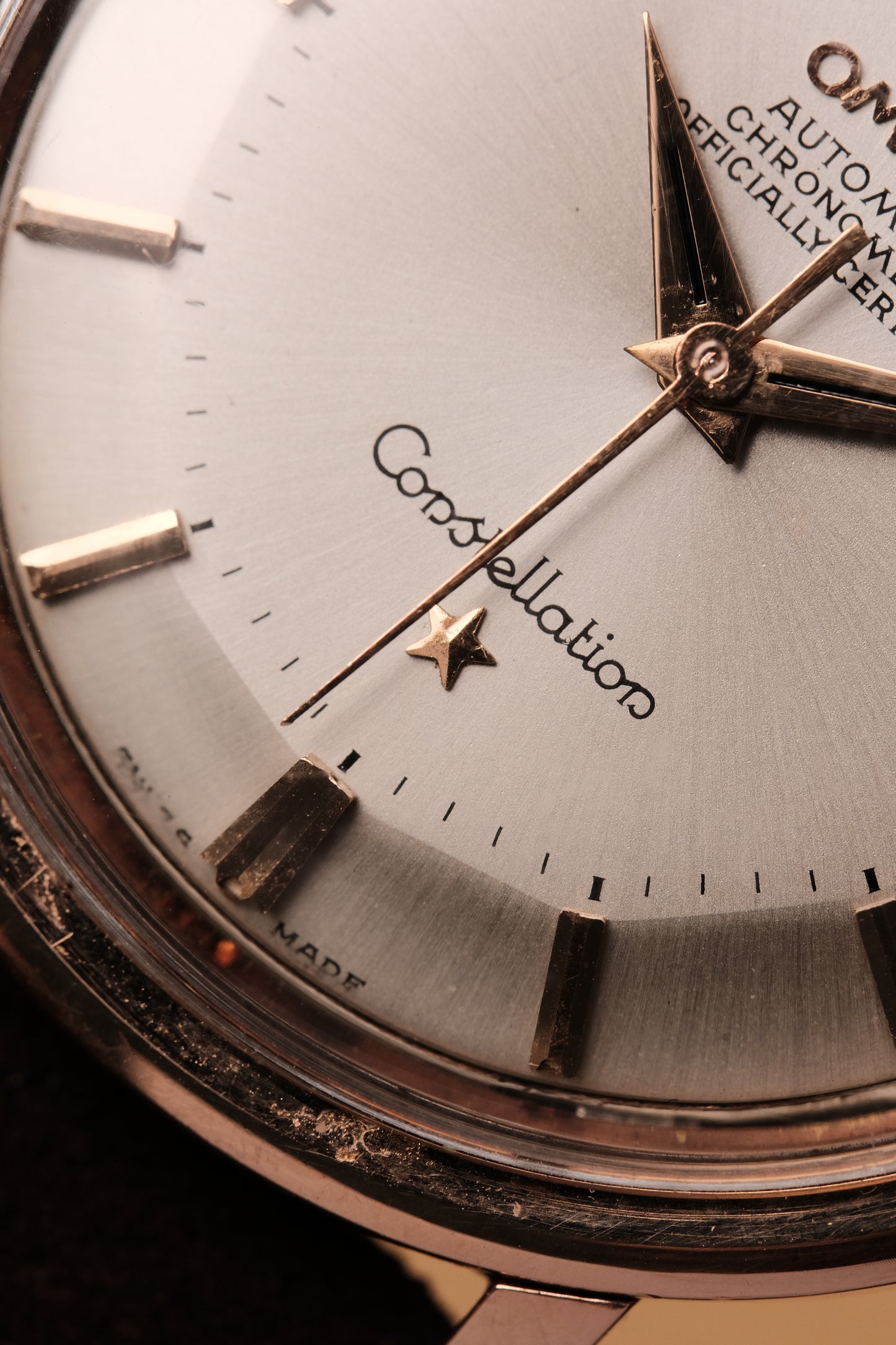 1966 OMEGA CONSTELLATION PIE PAN White Dial Rose Gold AUTOMATIC CHRONOMETER REF. 168.004