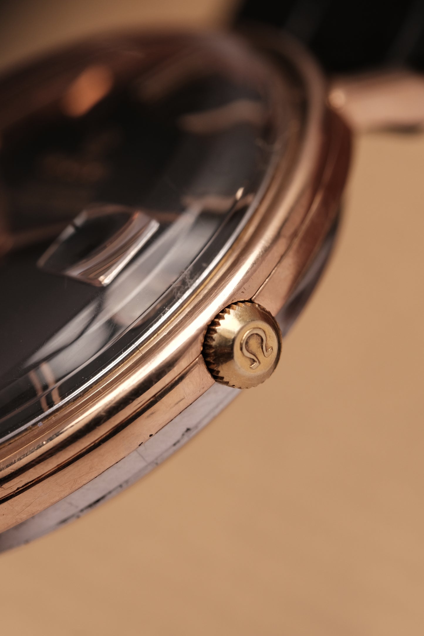 1966 OMEGA CONSTELLATION PIE PAN  Black Dial Rose Gold AUTOMATIC CHRONOMETER REF. 168.004