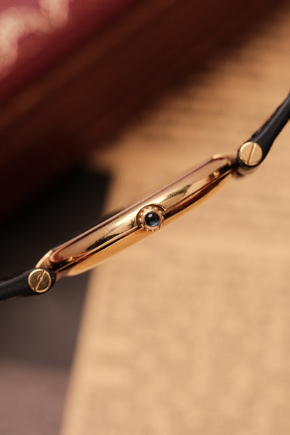 Cartier Vendome 881001 Paris Dial 18k Solid  Yellow Gold 30mm 1990s