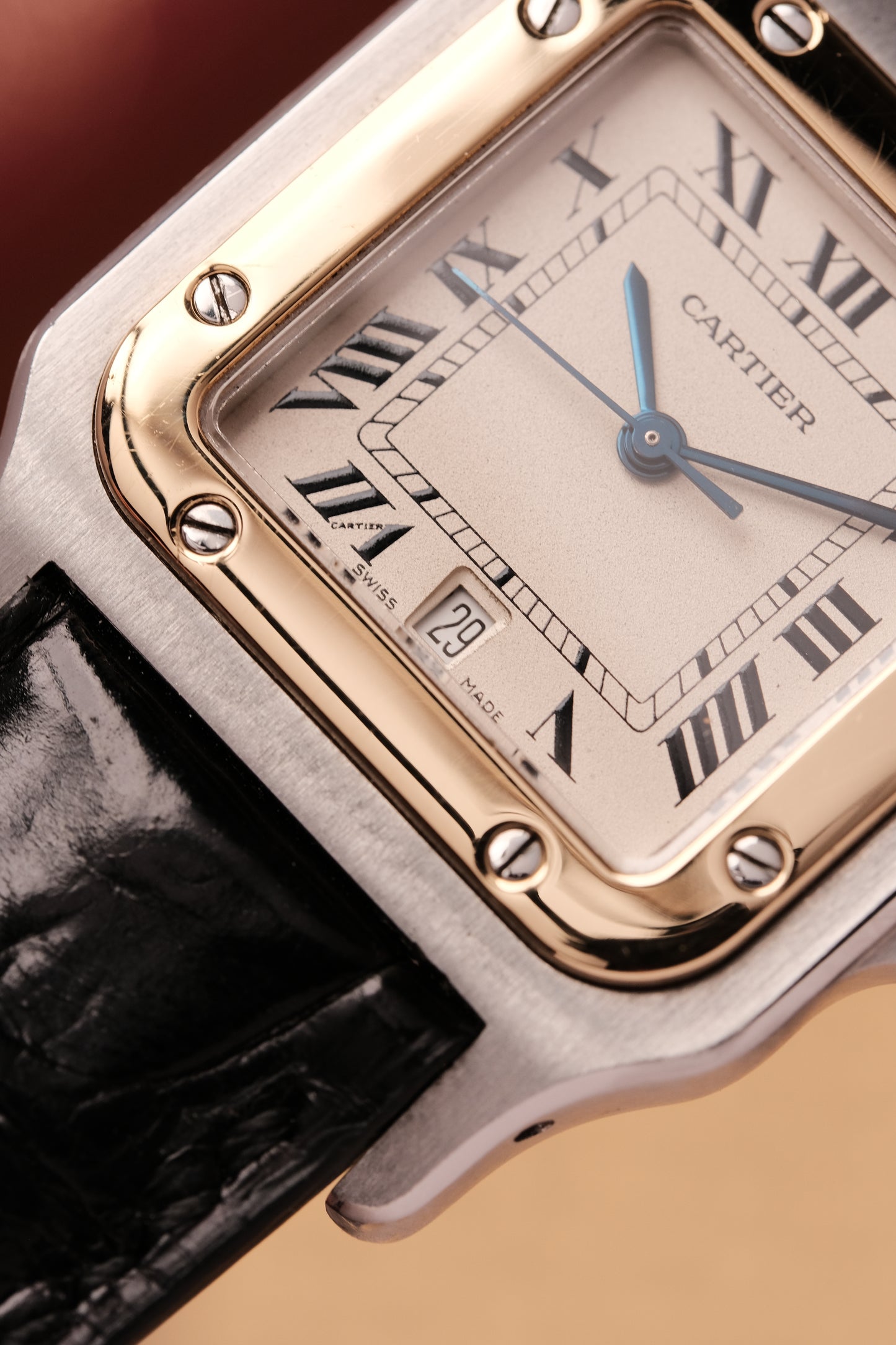 Cartier Santos Galbée Ref. 187901 29x41mm Soft Curved Case