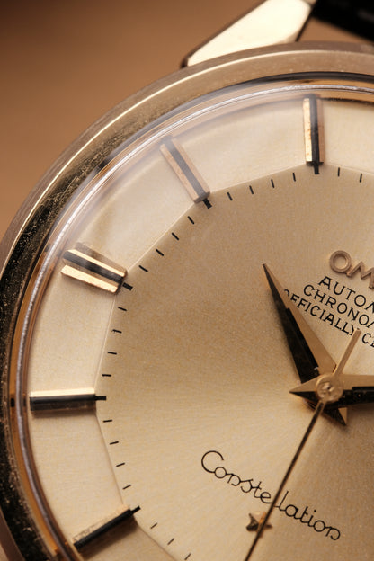 1964 OMEGA CONSTELLATION PIE PAN DOG LEG CHAMPAGNE Dial AUTOMATIC CHRONOMETER REF. 167.005