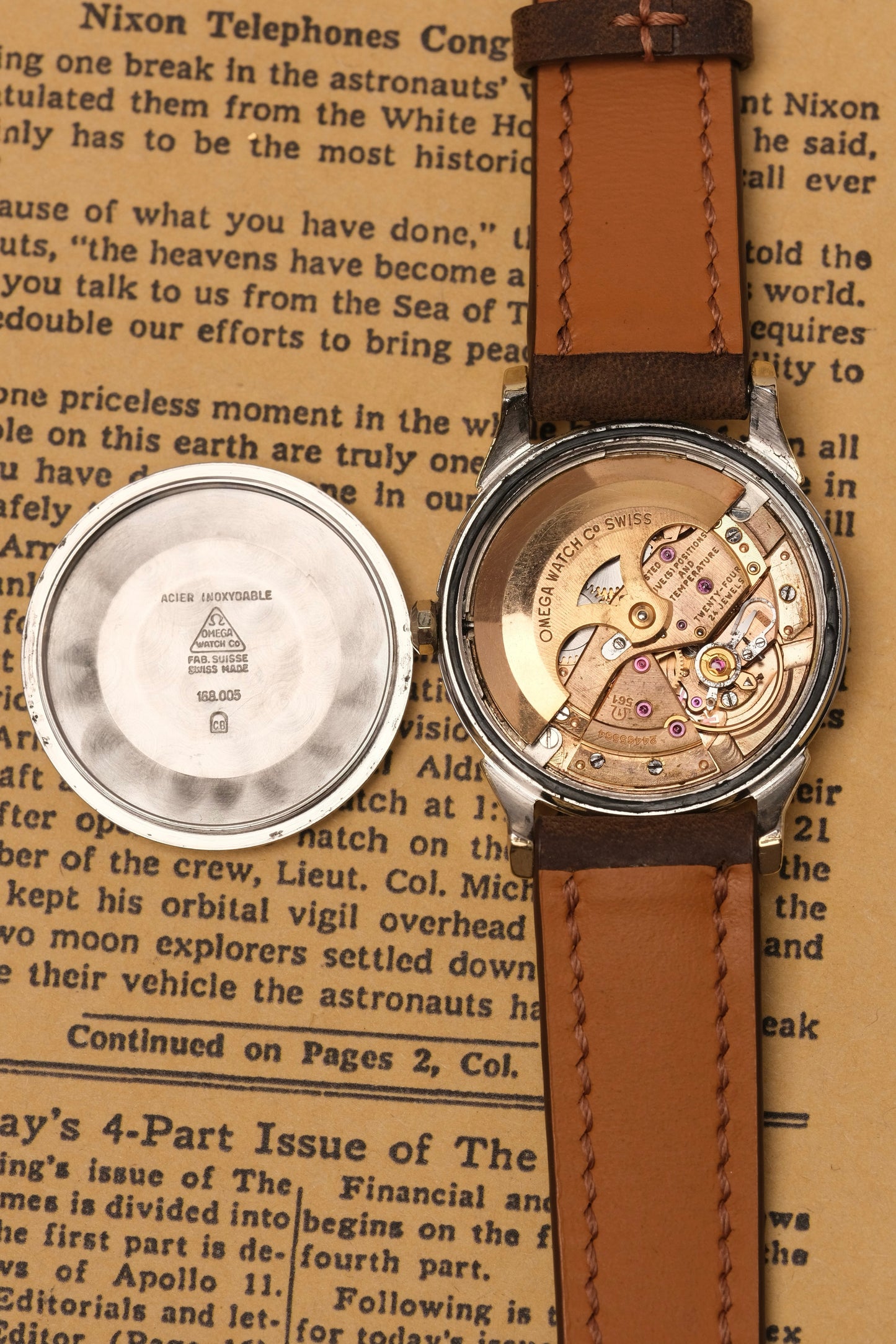 1966 OMEGA CONSTELLATION PIE PAN DOG LEG White Dial AUTOMATIC CHRONOMETER REF. 168.005