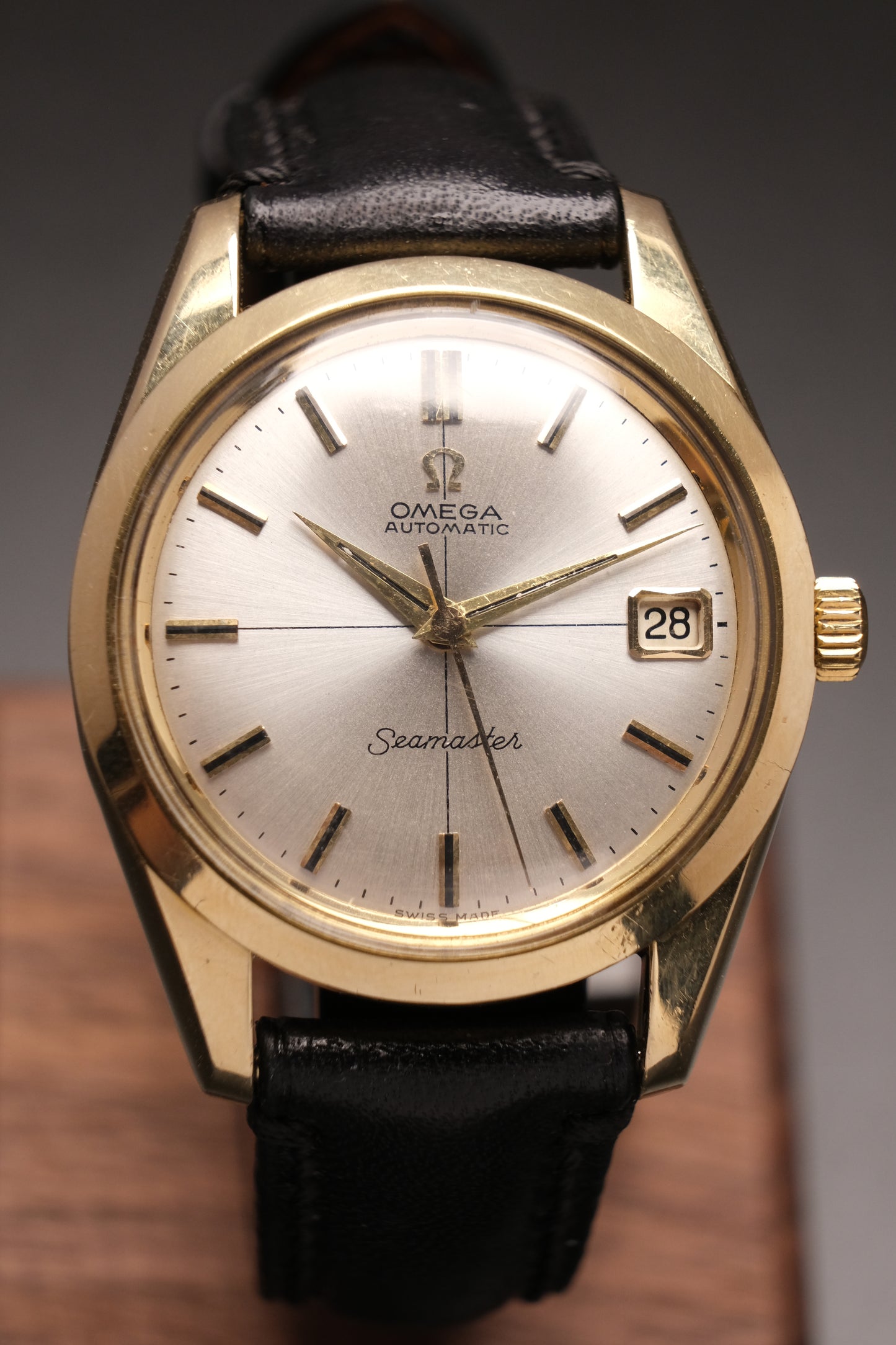 Vintage Omega Seamaster Automatic Gold Capped  Cross hair dial 1960's