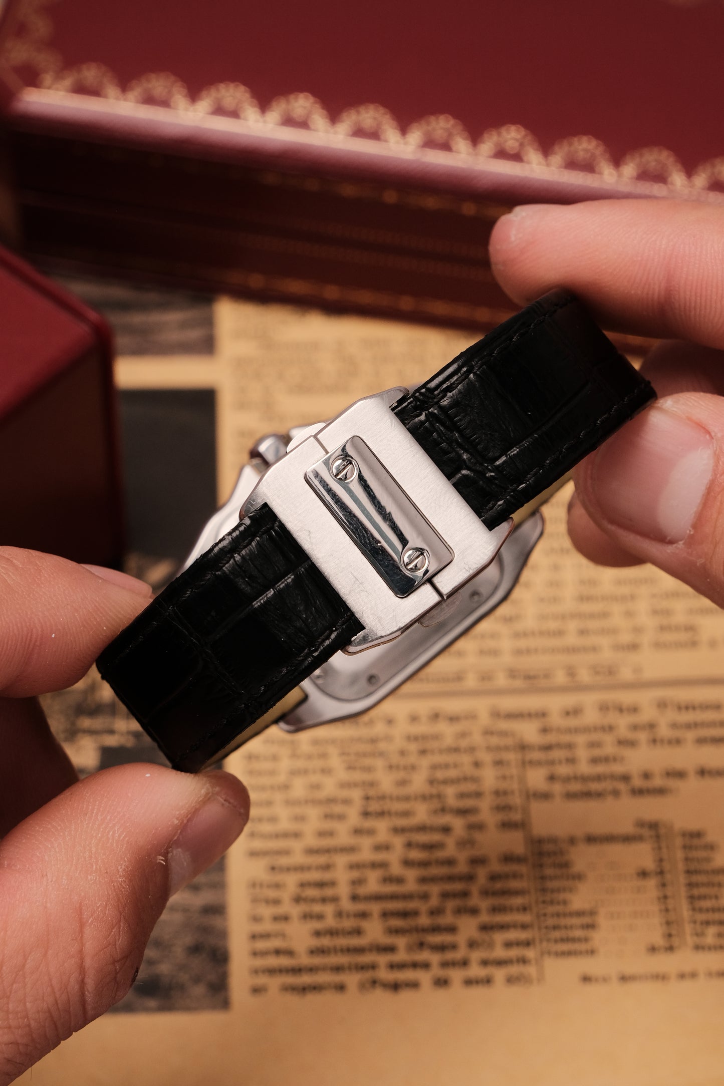 (Full set) Cartier Santos 100 W20126X8 2878 MM White 33mm Automatic Watch