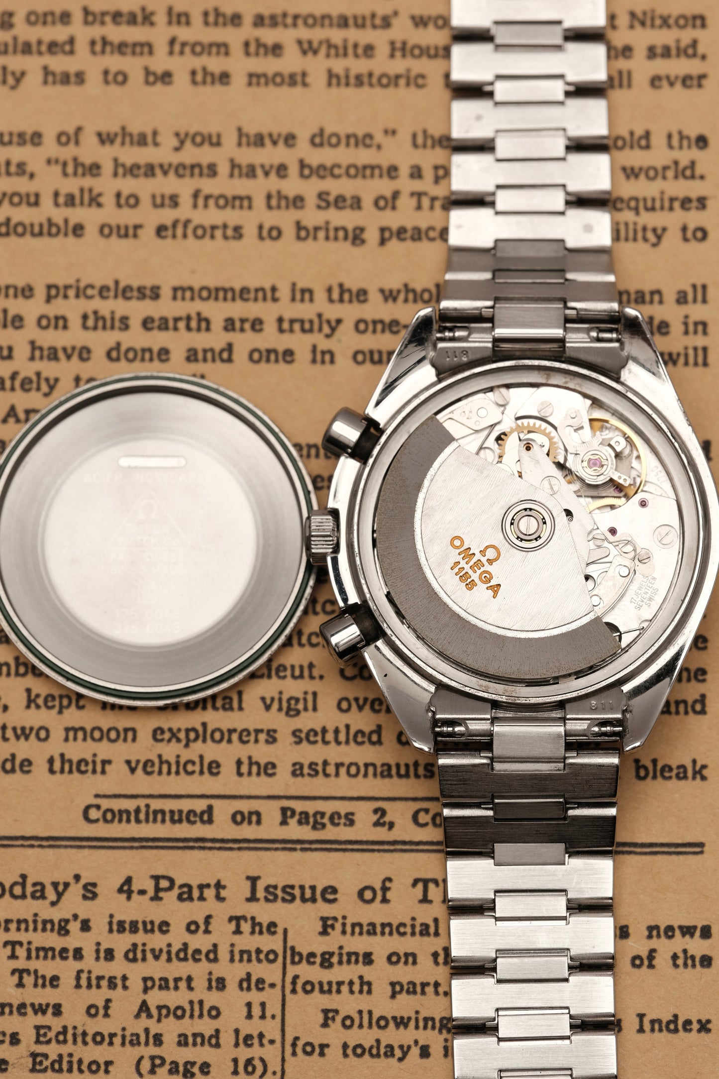 1996 Omega Speedmaster Reverse Panda Chronograph Automatic Date 3511.50 Cal. 1155 + BOX and Paper