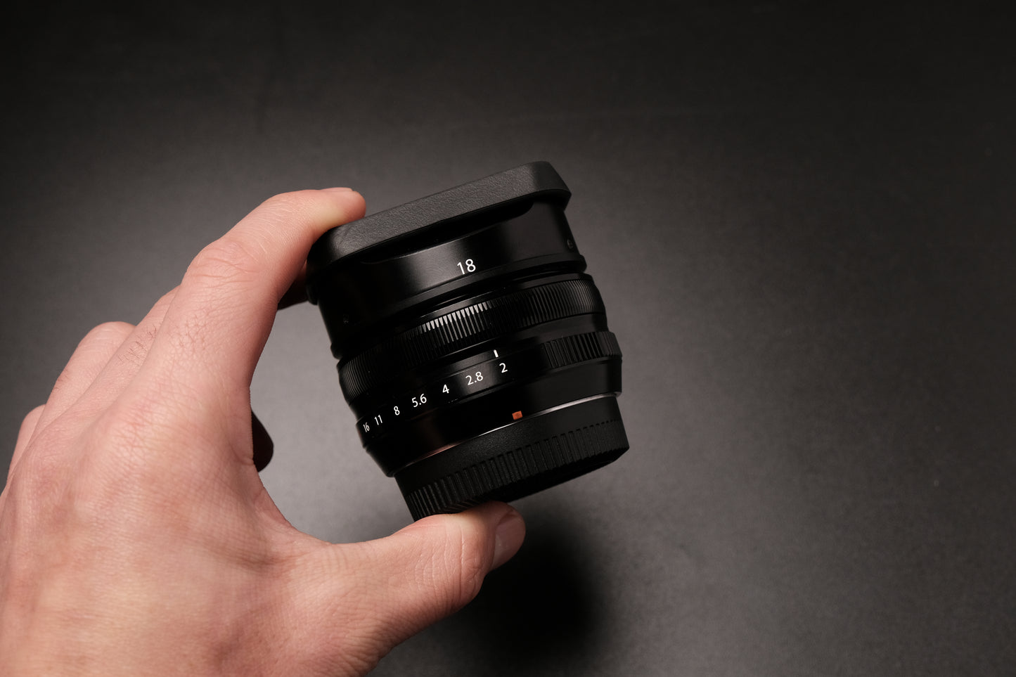 Fujifilm XF 18mm f/2.0 R Lens X Mount w Square Hood EXCELLENT!