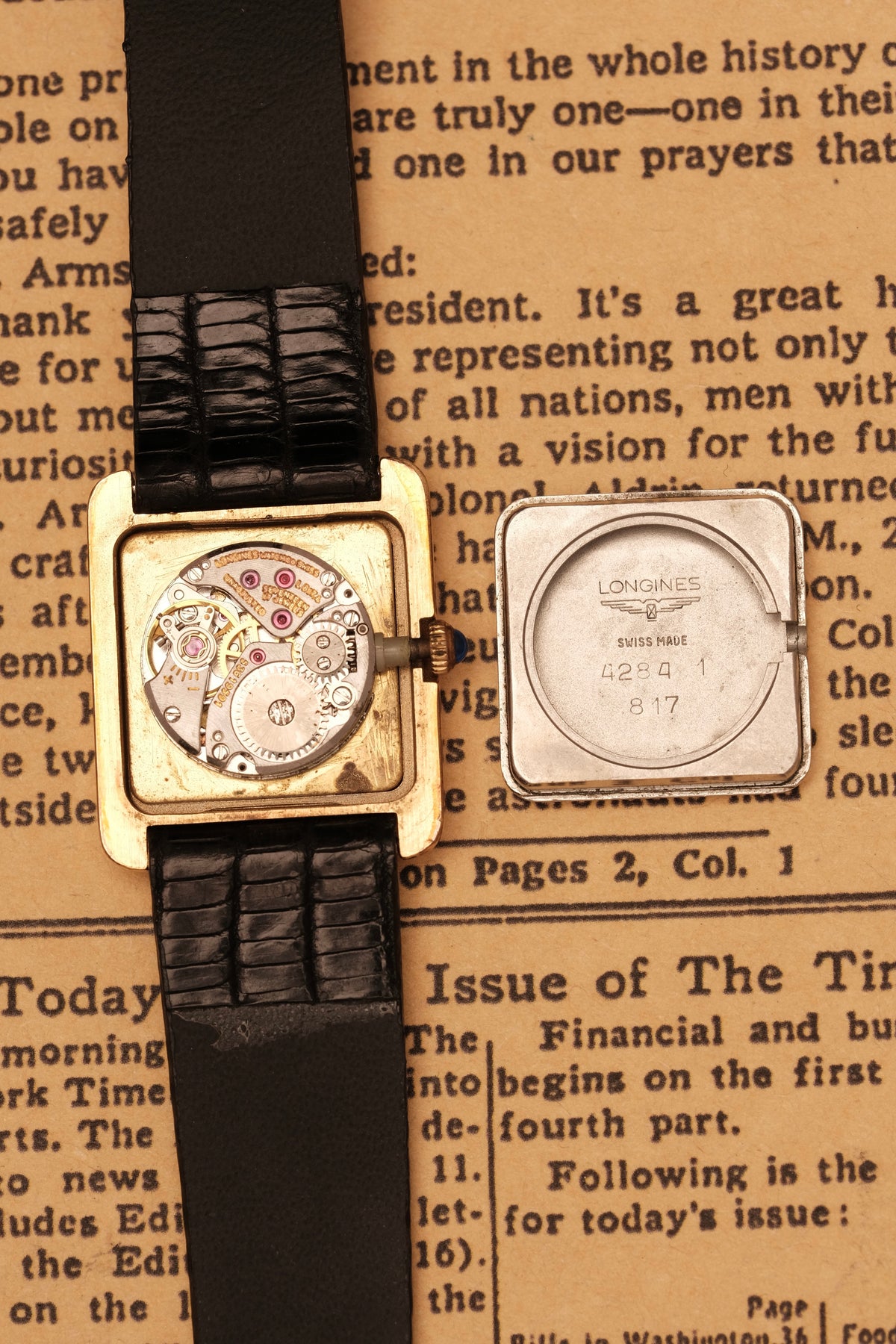 Vintage Longines “Tank” Manual Winding Ref.817 4284