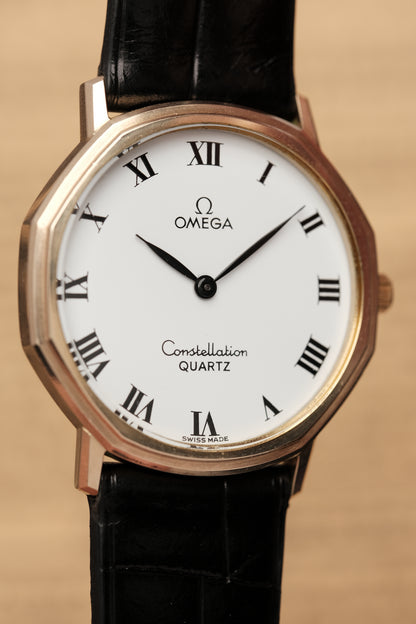 1980s Vintage Omega Constellation 1910041 Octagonal 10k gold filled