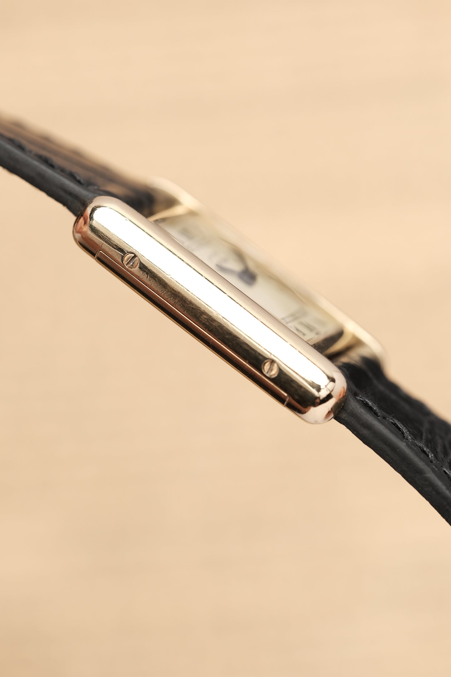 Vintage Cartier Must De Tank Vermeil (SM 20x28mm) ROMAN DIAL Hand Windding Ref.3096998