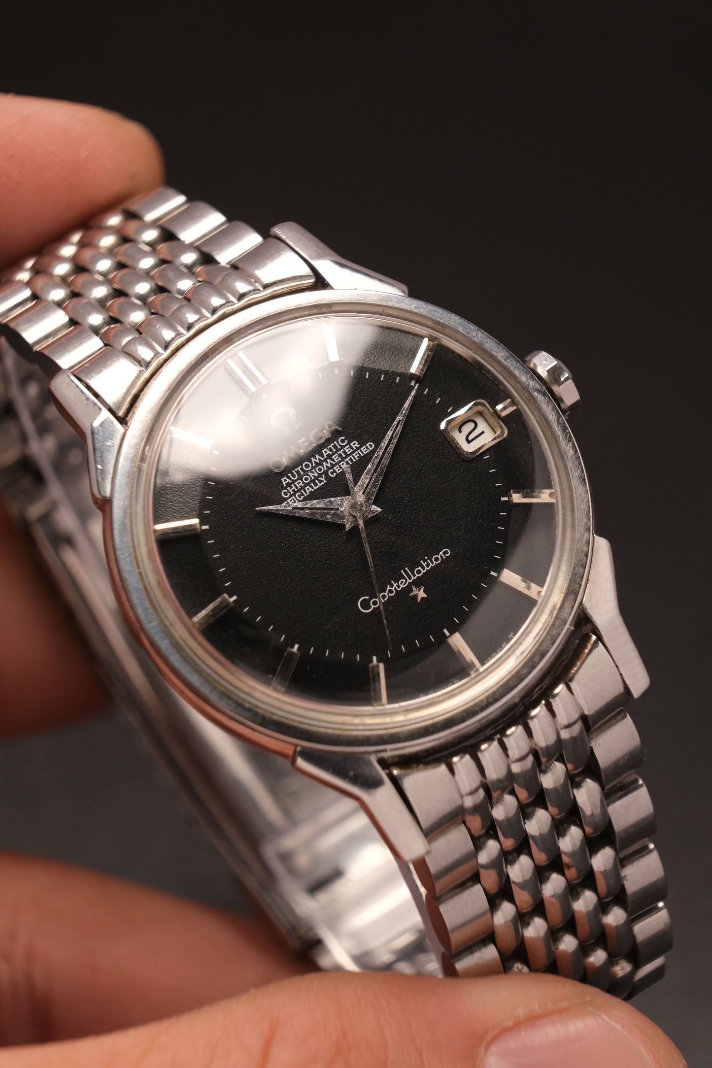 Omega Constellation Pie Pan Black Dial Chronometer  Ref. 168.005