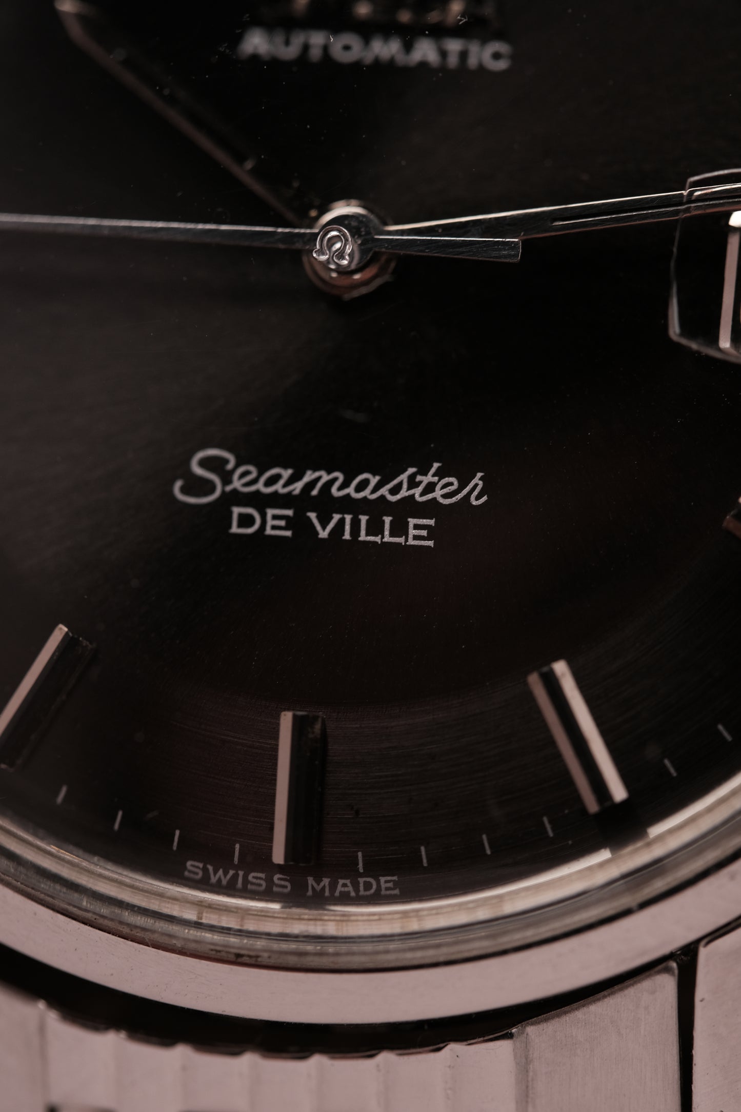 Vintage Omega Seamaster Automatic Deep Black Pie Pan Dial  166.020