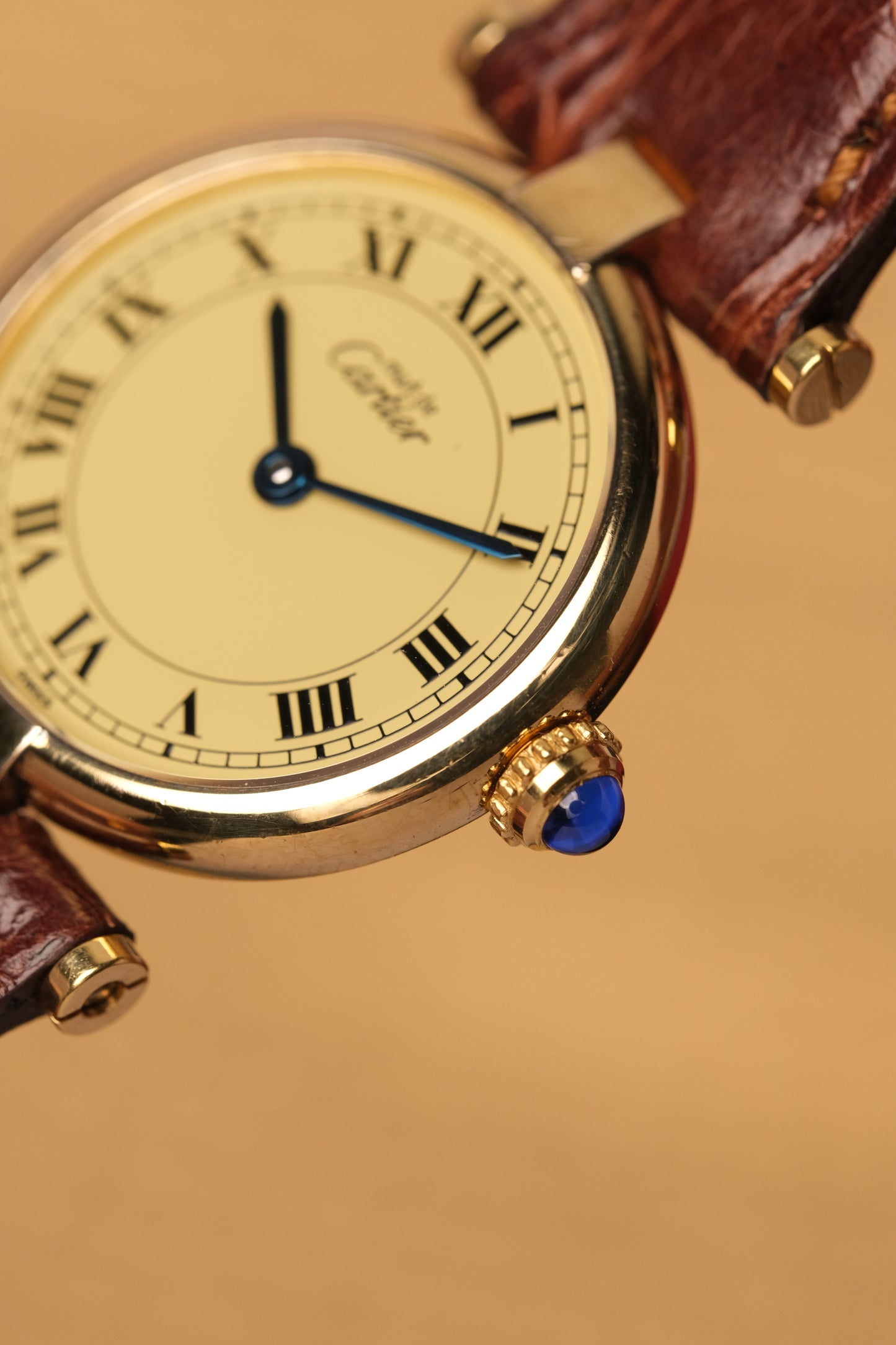 Ladies Cartier Must Vendome Vermeil 1851 ARGENT 925 Gold Plated 24MM ( Fullset)