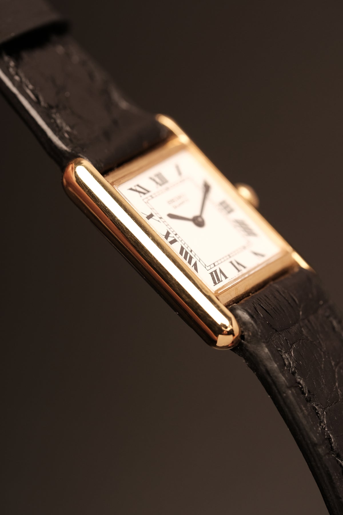 1986 Vintage Japan Mini Seiko Tank 2C20-6550 (17x25mm)