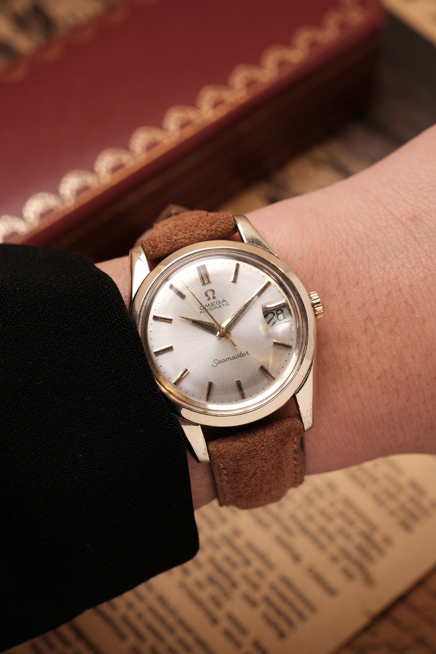 Vintage Omega Seamaster Automatic Gold Capped 166.010-63 ( Sapphire case back)