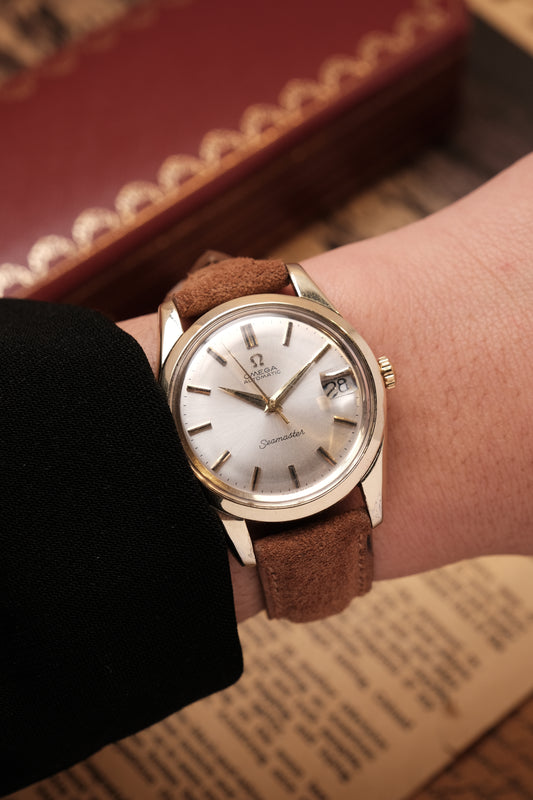 Vintage Omega Seamaster Automatic Gold Capped 166.010-63 ( Sapphire case back)