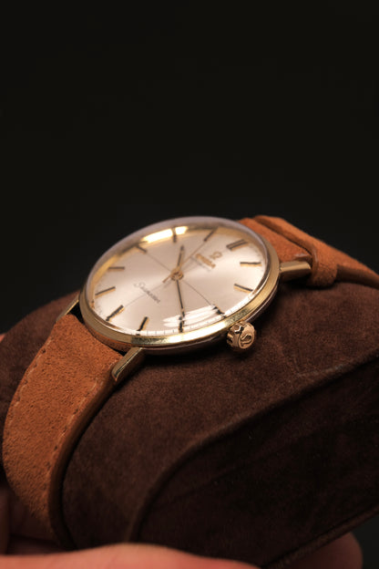 Omega Seamaster Automatic Crosshair Dial Gold Capped Ref 14765 62SC  C.552