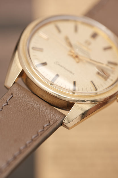 1968 Vintage Omega Seamaster Sparkle Dial Automatic 168.022 Jumbo 36mm Gold Capped Cal.564