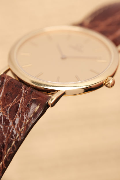 Omega De Ville Ref.1950075.2 Ultra Thin Gold Quartz