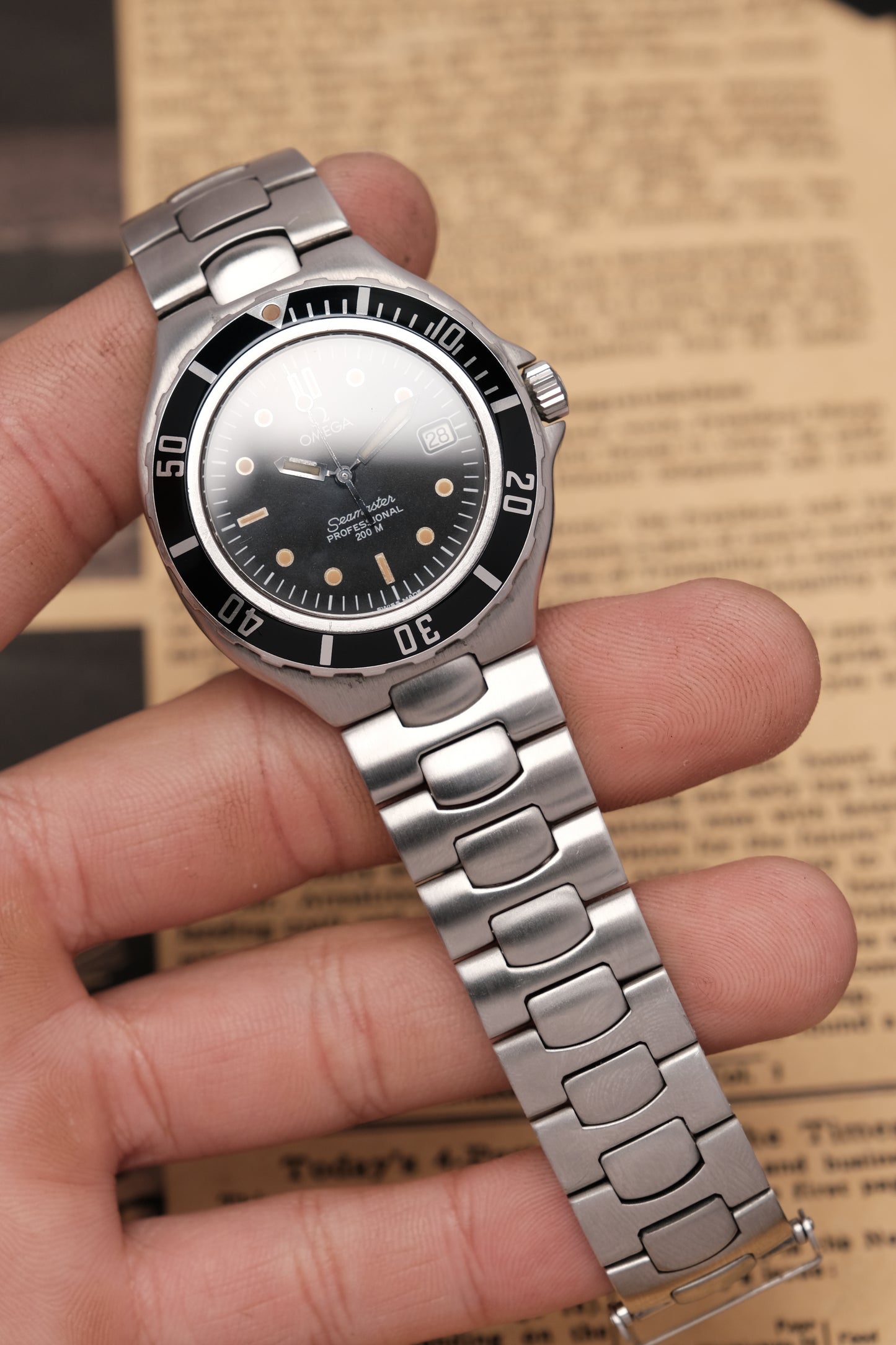 1991 Divers Omega Seamaster Professional 200m Quartz Vintage Pre Bond 36mm