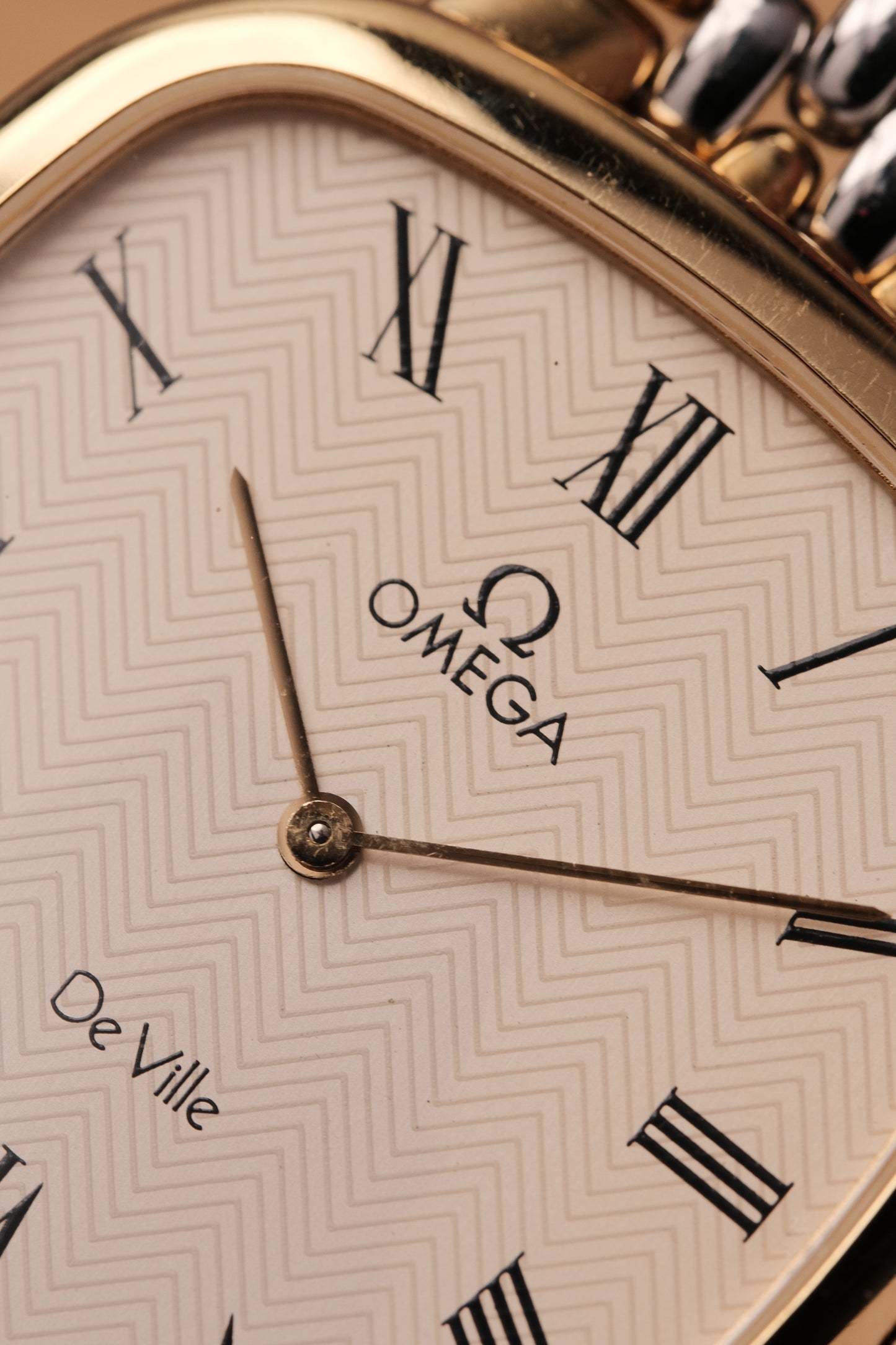 Omega De Ville Ref.395.0877 Cal.1378 Vintage Gold Quartz Integrated Bracelet