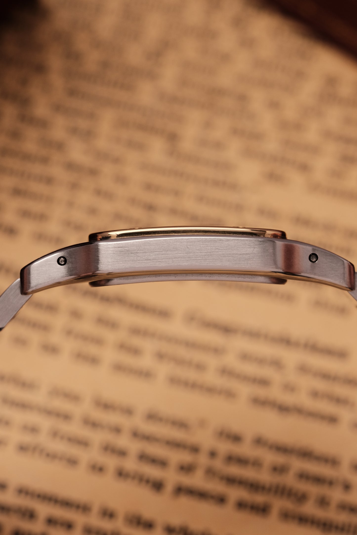 Cartier Santos Galbée 1566 Gold/Steel White Dial 29x41mm Y2K