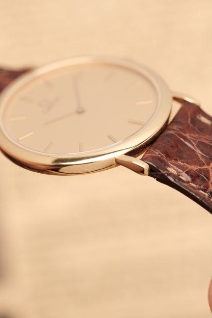 Omega De Ville Ref.1950075.2 Ultra Thin Gold Quartz