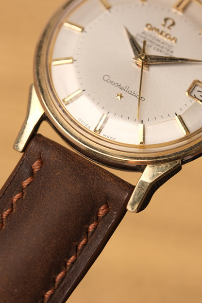 1963 OMEGA CONSTELLATION PIE PAN DOG LEG White Dial AUTOMATIC CHRONOMETER REF. 168.005