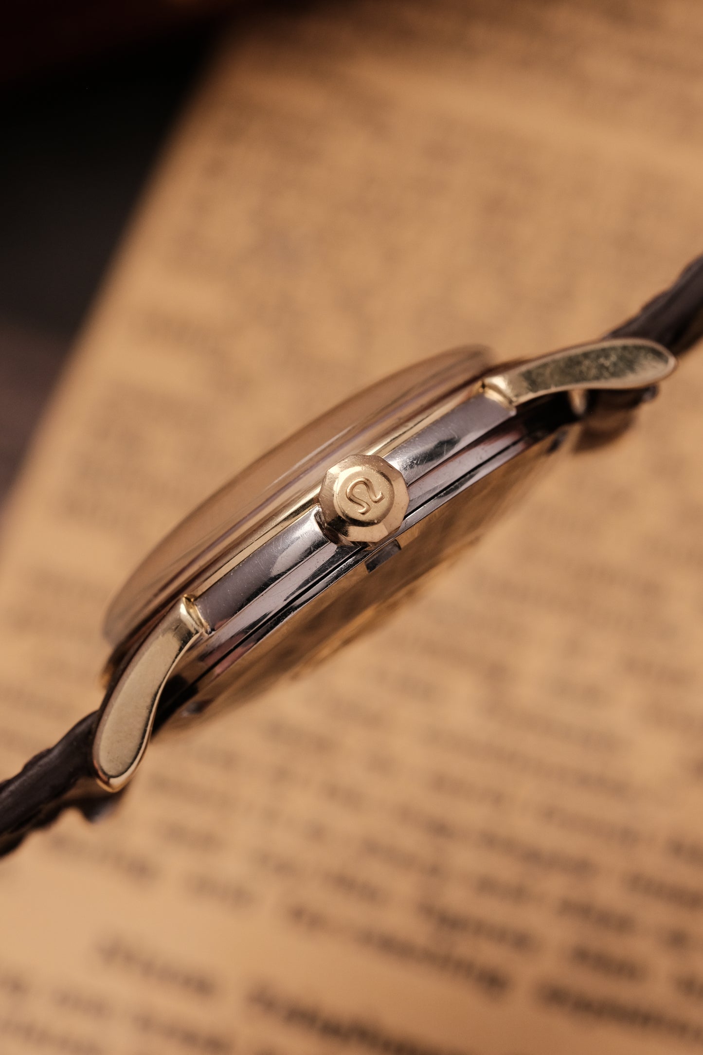 1959 Omega Constellation Pie Pan Gold Capped  Dial REF. 14393-8- SC