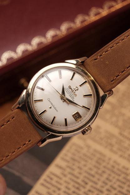 OMEGA CONSTELLATION DOG LEG GOLD AUTOMATIC CHRONOMETER REF. 168.005