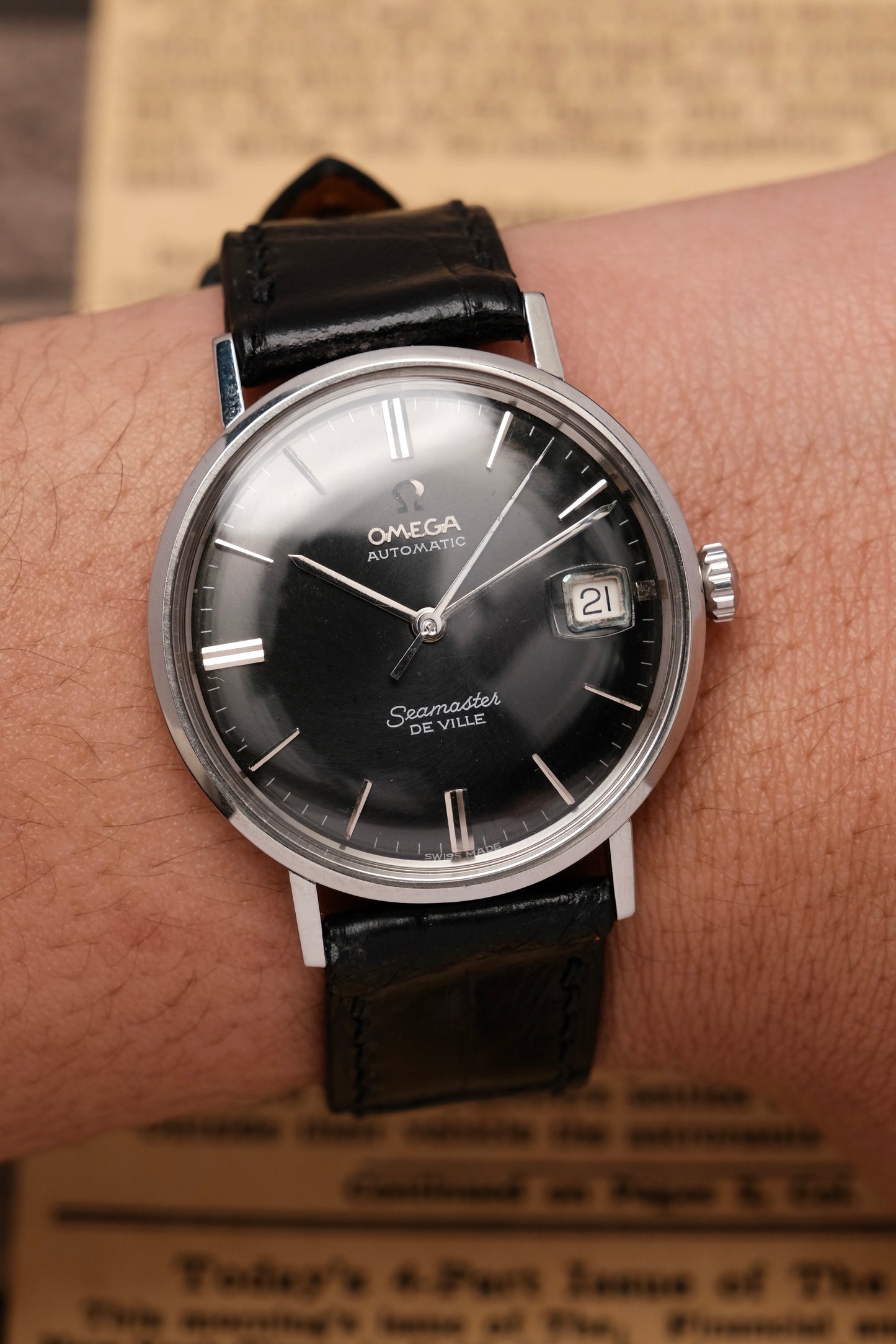 1962 Omega Seamaster De Villé Black Dial Automatic 14770 SC-61/166.020