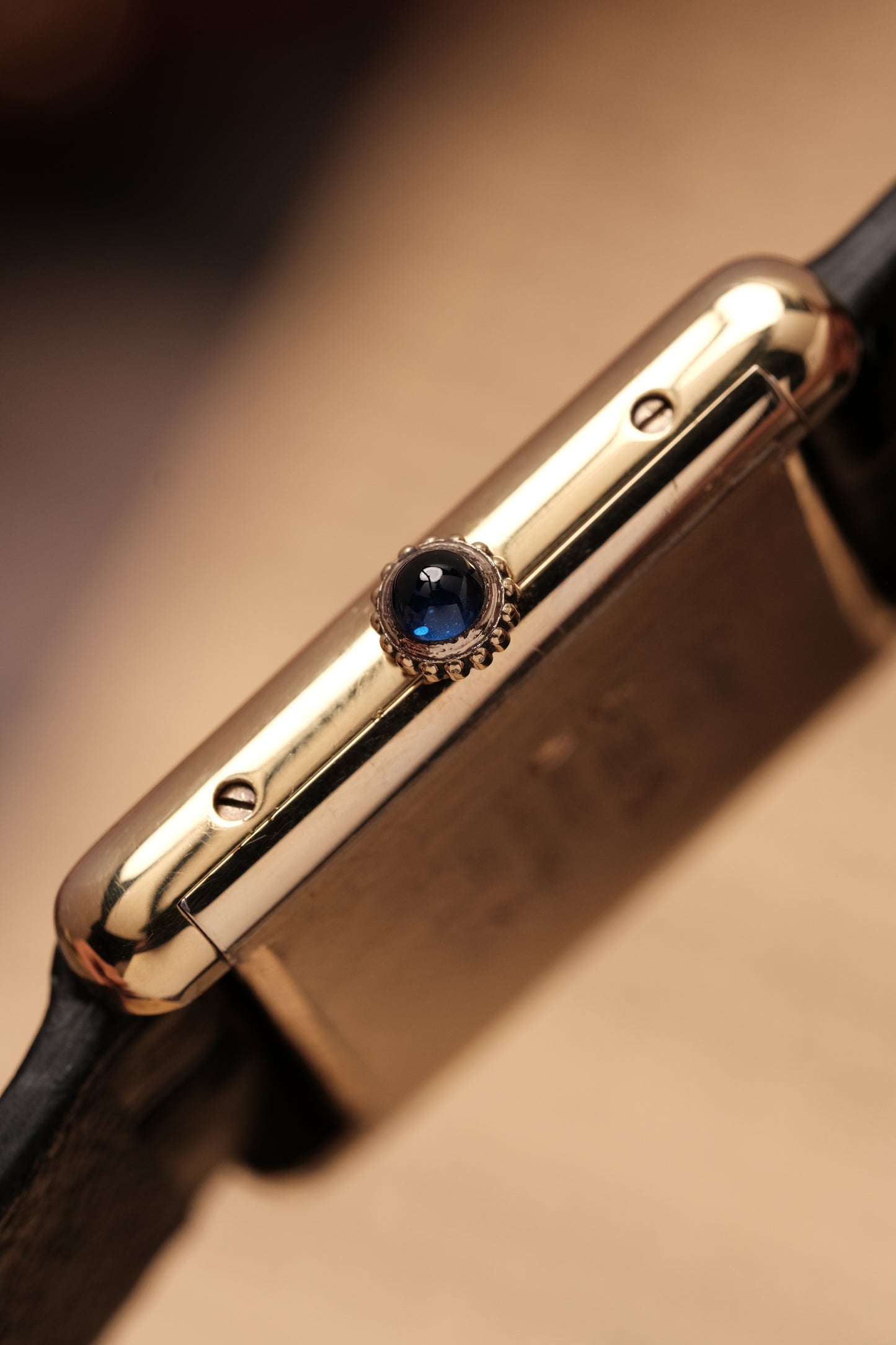 CARTIER MUST DE CARTIER TANK Hand Winding VERMEIL ROMAN DIAL REF. 6 097875