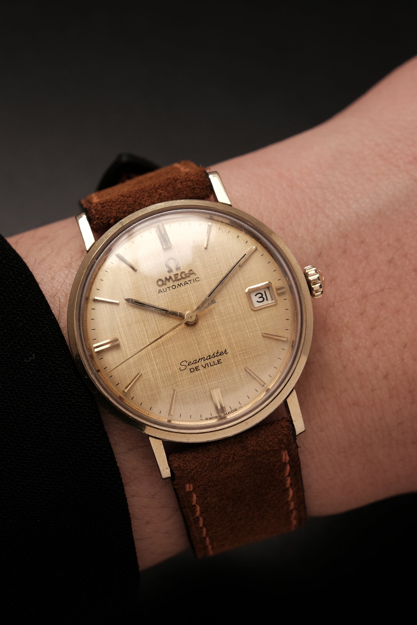 1959 Omega Seamaster De Villé Automatic  Linen Dial 14700-3-SC or 166.020