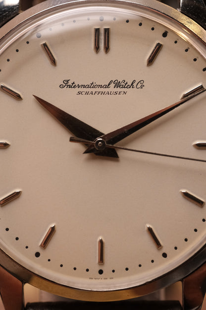 Calatrava IWC SCHAFFHAUSEN Cal.89 White Dial Hand Winding