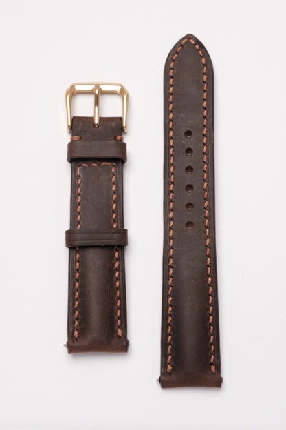 Coffee Bean Crazy Horse Leather Strap