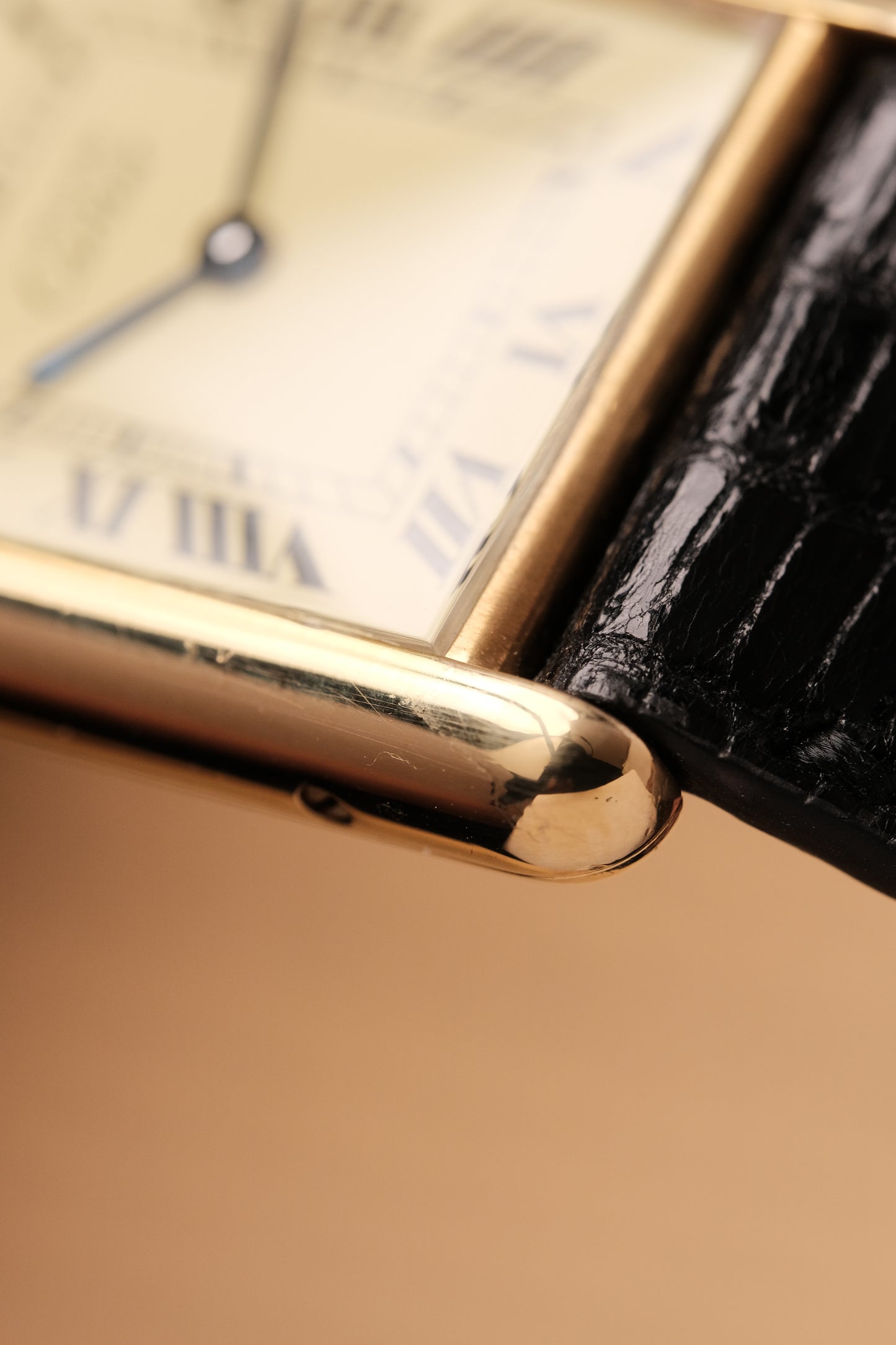 CARTIER MUST DE CARTIER TANK VERMEIL ROMAN DIAL REF. 681006