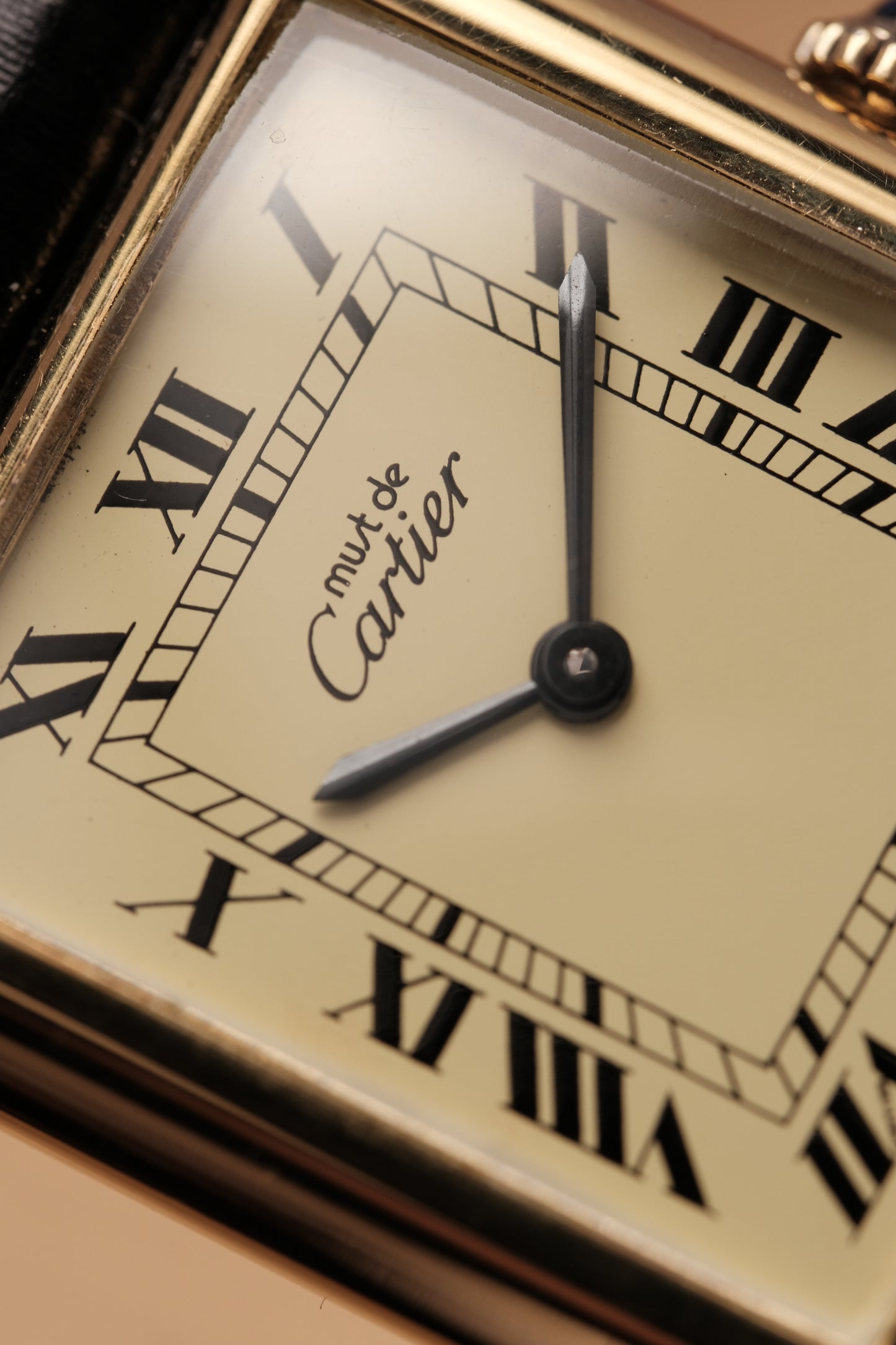 CARTIER MUST DE CARTIER TANK Hand Winding VERMEIL ROMAN DIAL REF. 6 097875