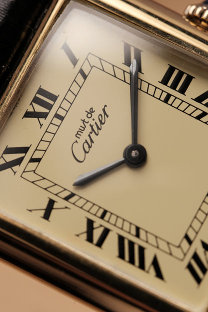 CARTIER MUST DE CARTIER TANK Hand Winding VERMEIL ROMAN DIAL REF. 6 097875
