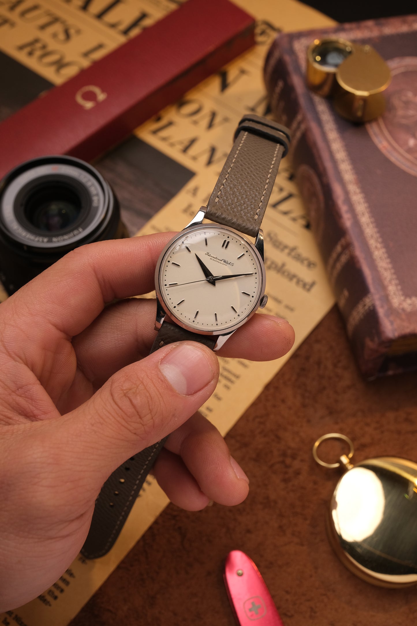 Calatrava IWC SCHAFFHAUSEN Cal.89 White Dial Hand Winding