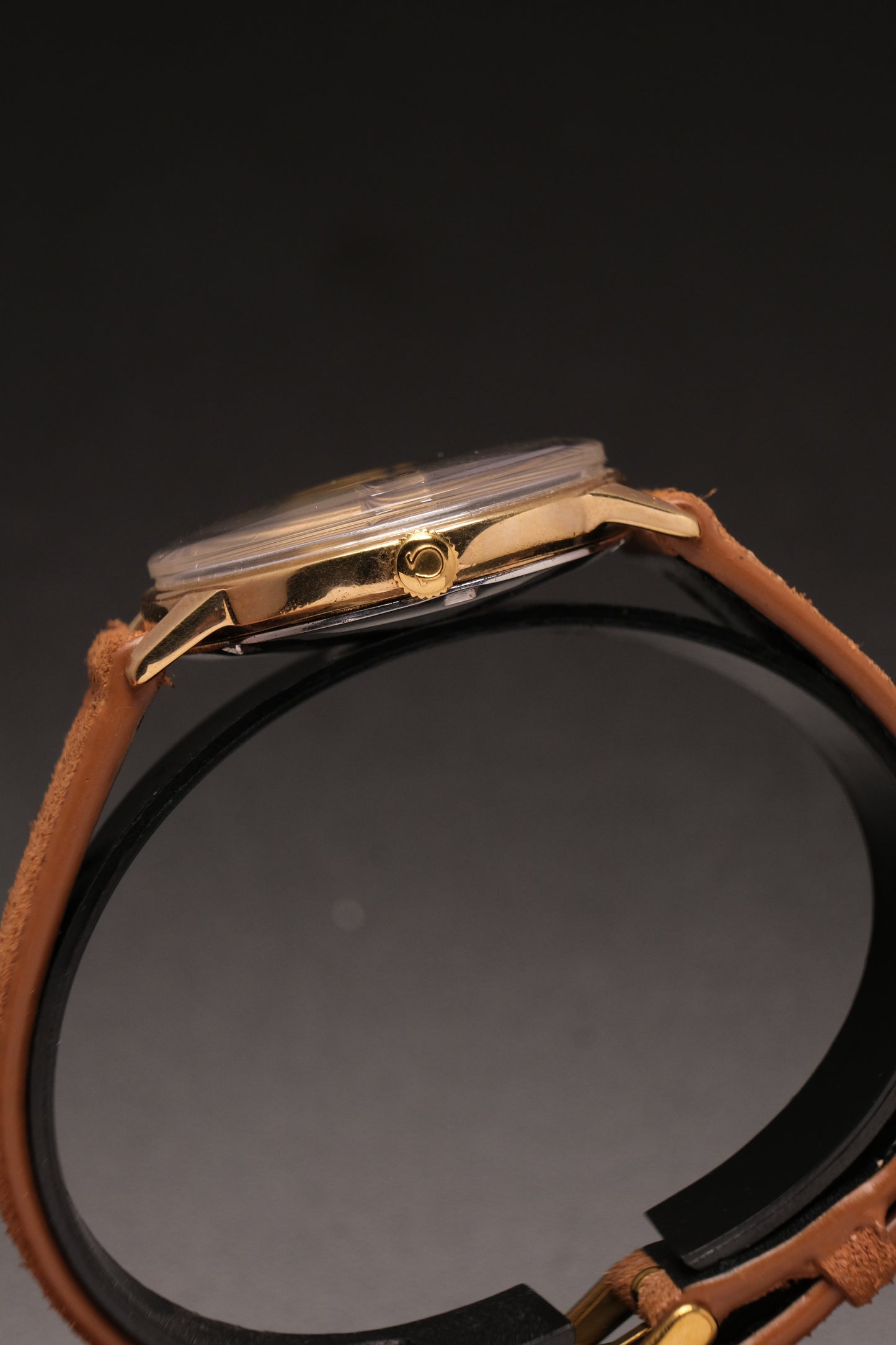 Vintage OMEGA SEAMASTER Black Cross Dial Gold  AUTOMATIC 166.002