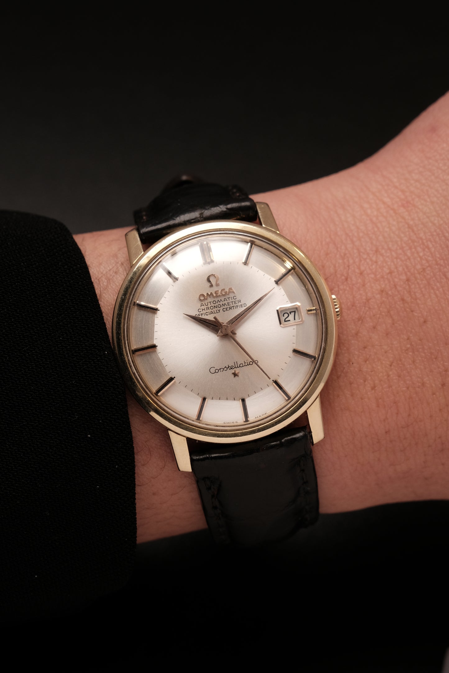 1966 OMEGA CONSTELLATION PIE PAN CHRONOMETER REF 168.010 Gold Cap