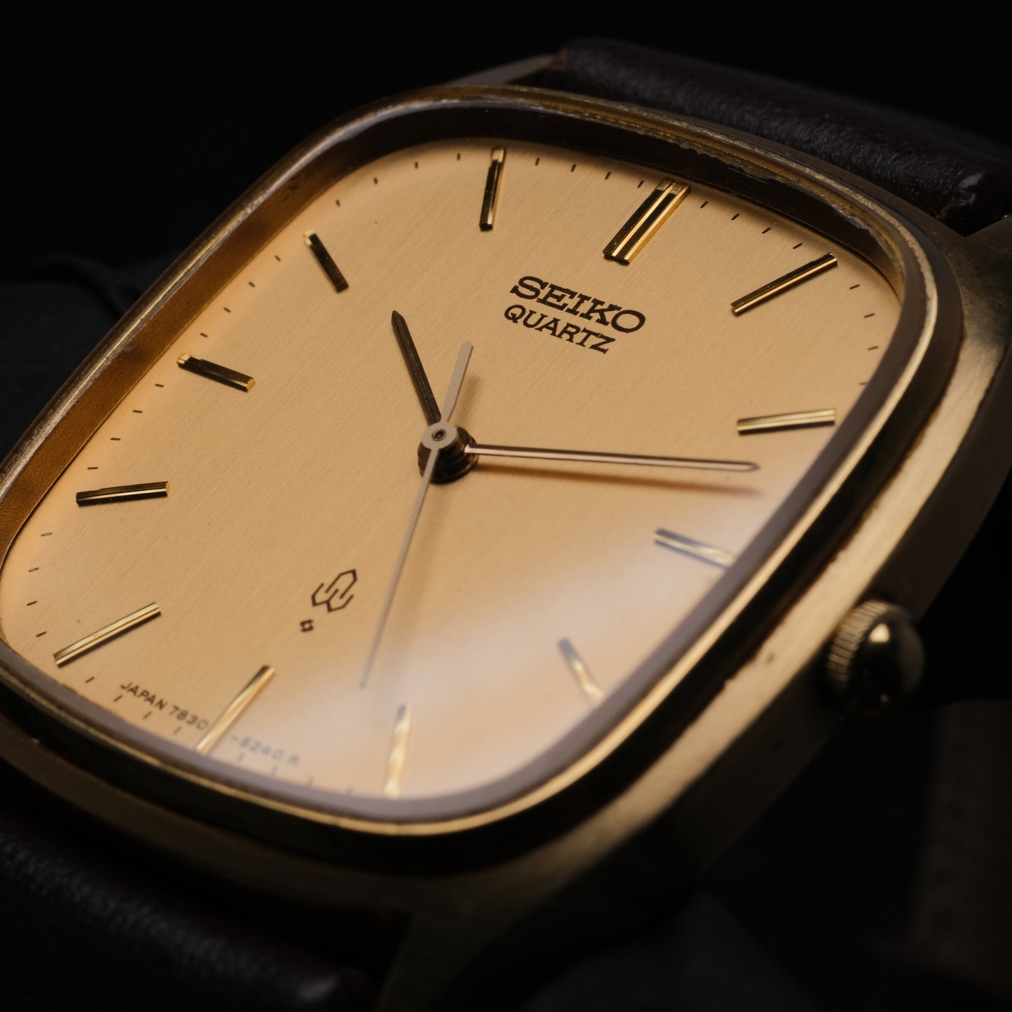 Seiko Quartz Men's Watch 30mm Gold Vintage Nice Condition Wrist Watch