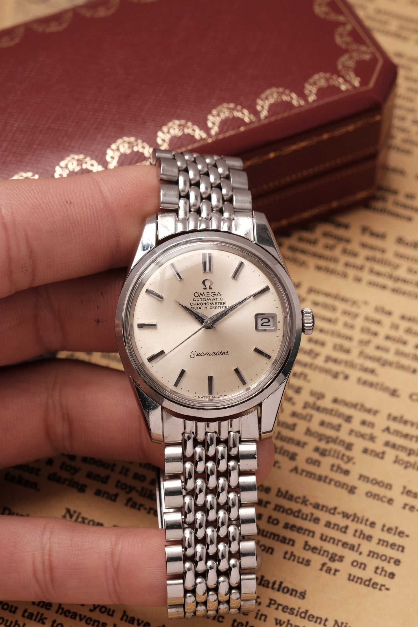 1969 Vintage Omega Seamaster Chronometer Certified Automatic 166.010