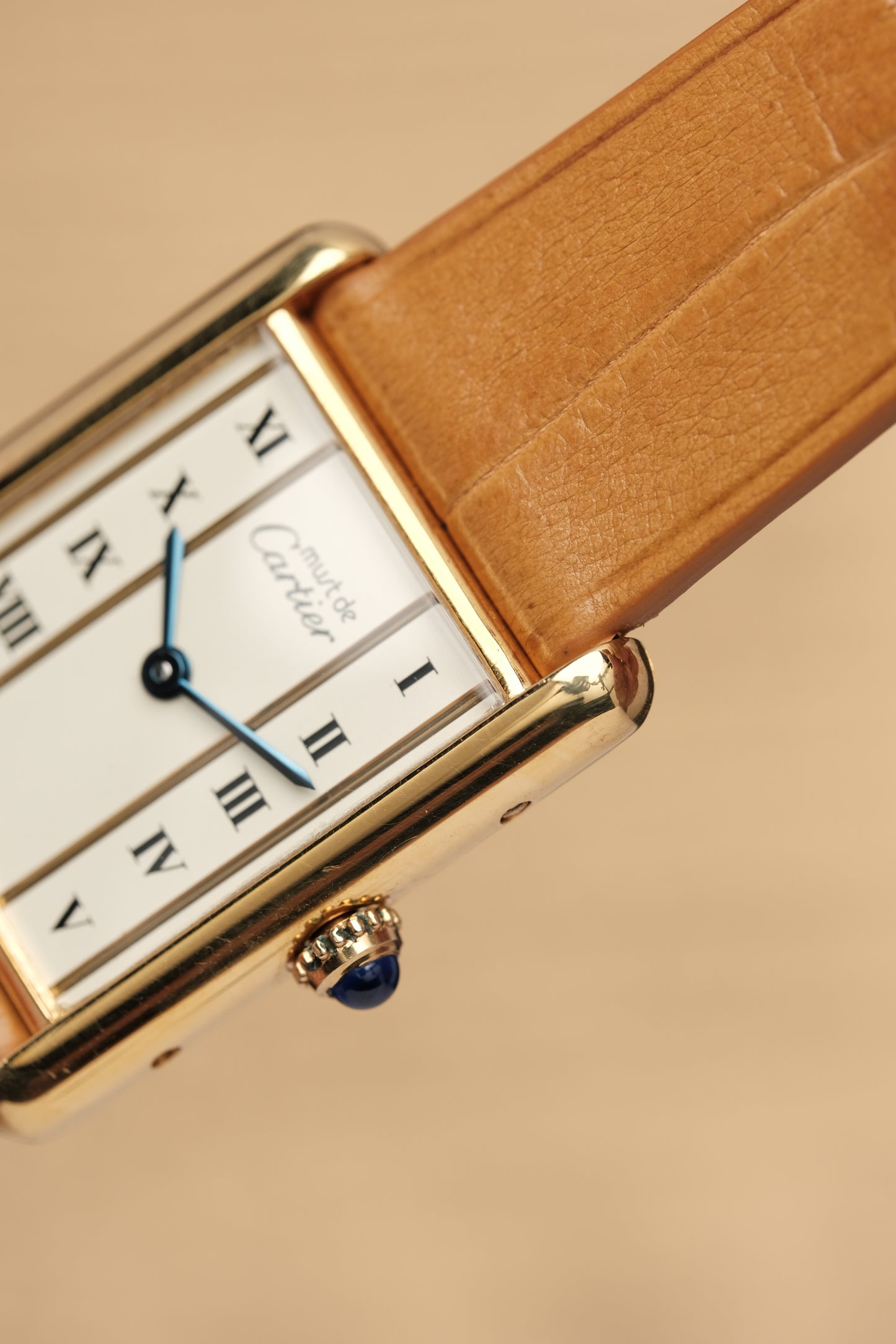 CARTIER MUST DE TANK VERMEIL (LM 23x31mm) COLUMN DIAL QUARTZ Ref.681006