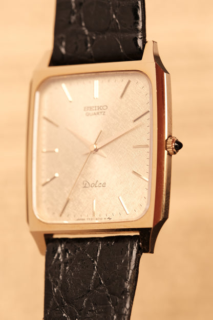 Vintage Seiko Dolce Gold Snow Flake Dial  7731-5110