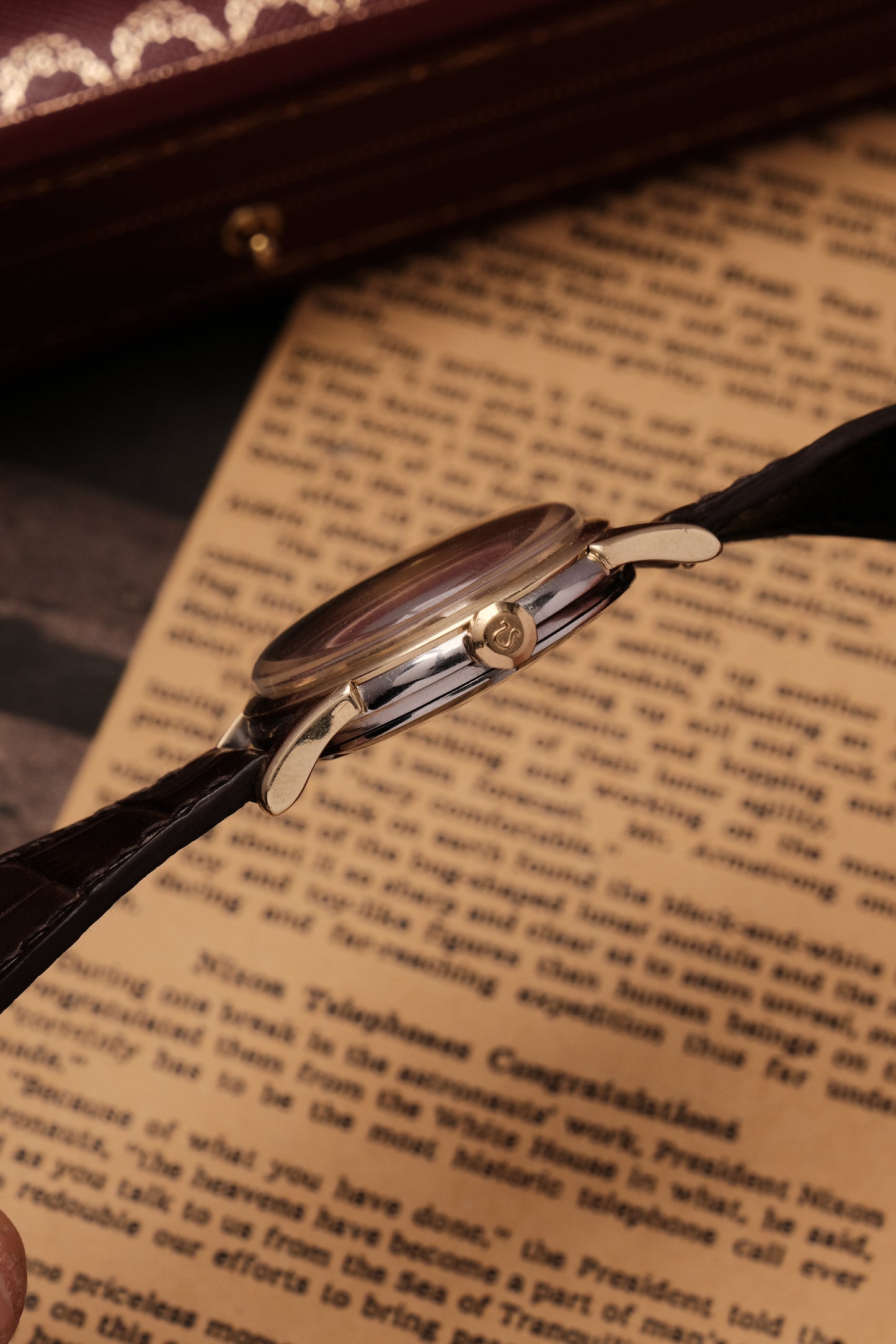 1959 Omega Constellation Pie Pan Gold Capped  Dial REF. 14393-8- SC