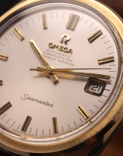 1960's Vintage Omega Seamaster Chronometer Automatic 168.022 Gold Capped Cal.564