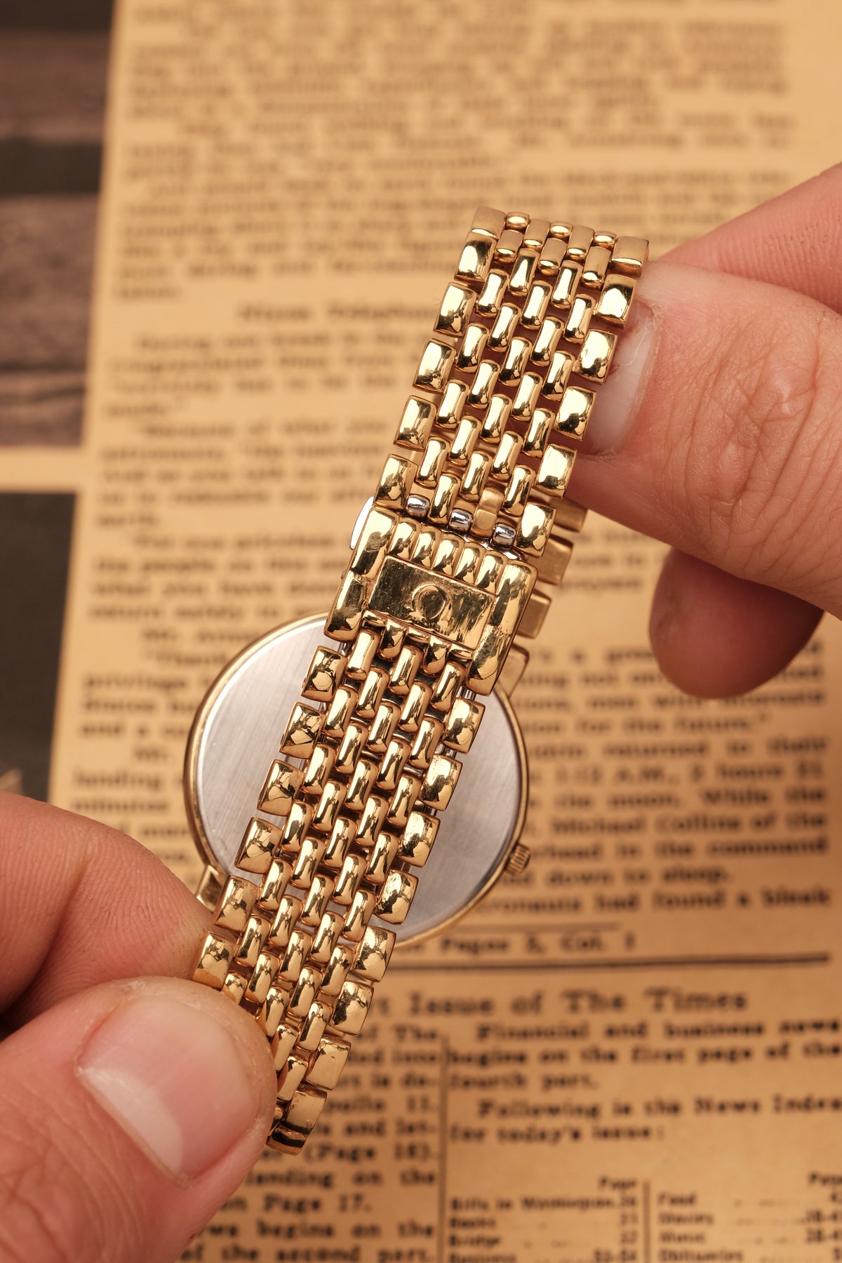 Omega De Ville Ref. 395.0875.2 Cal.1378 Ultra Thin Arabic Numeral Dial  Integrated Bracelet