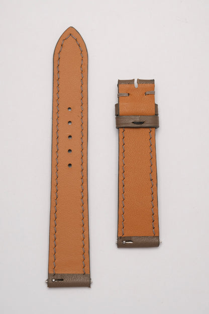 Sepia Brown Calfskin Leather Strap